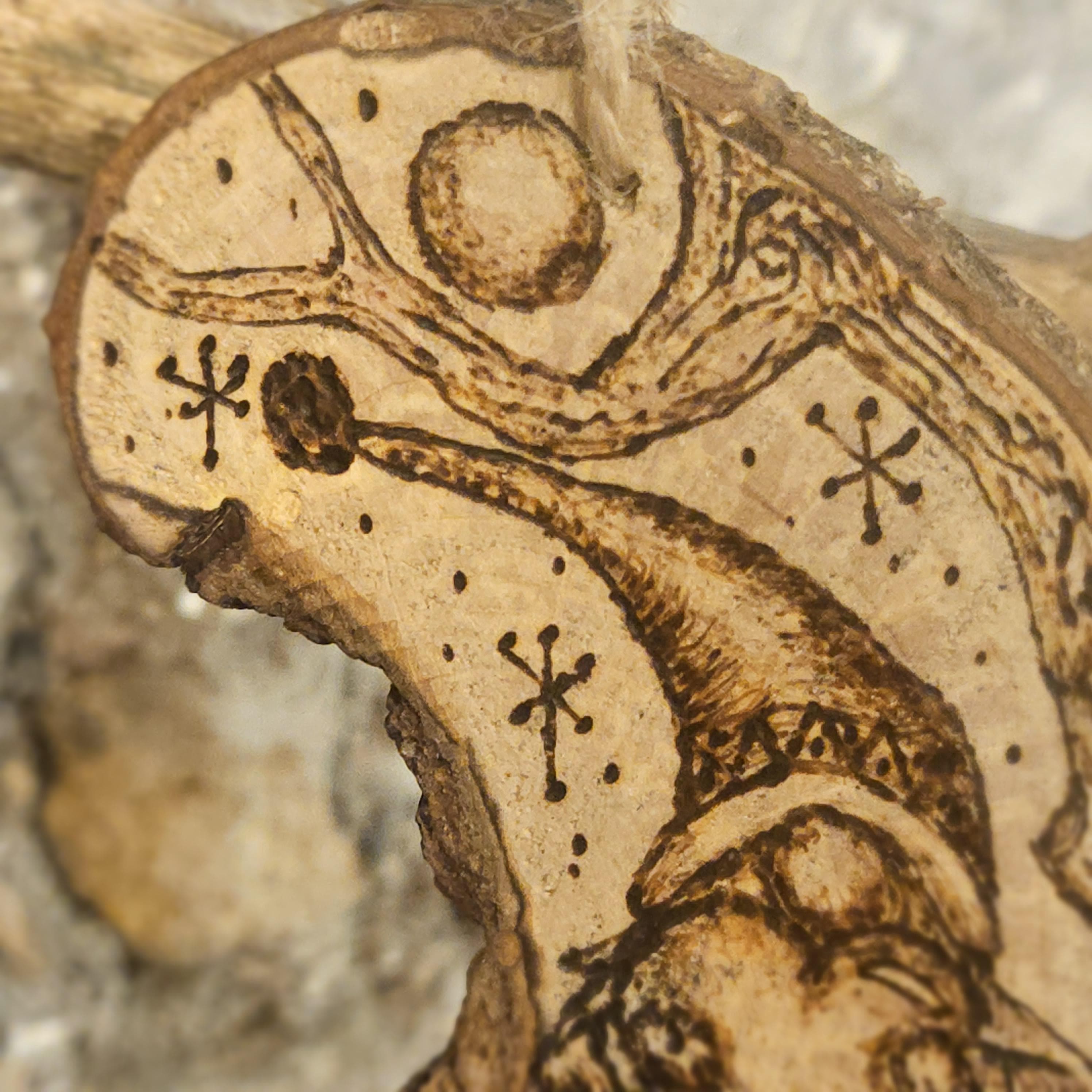 Hazel Wood Keepsake: Woodland Gonk with Heart, Hazel, Hazel, made in Wotton-under-Edge, Gloucestershire, by Bough & Burrow - View 6