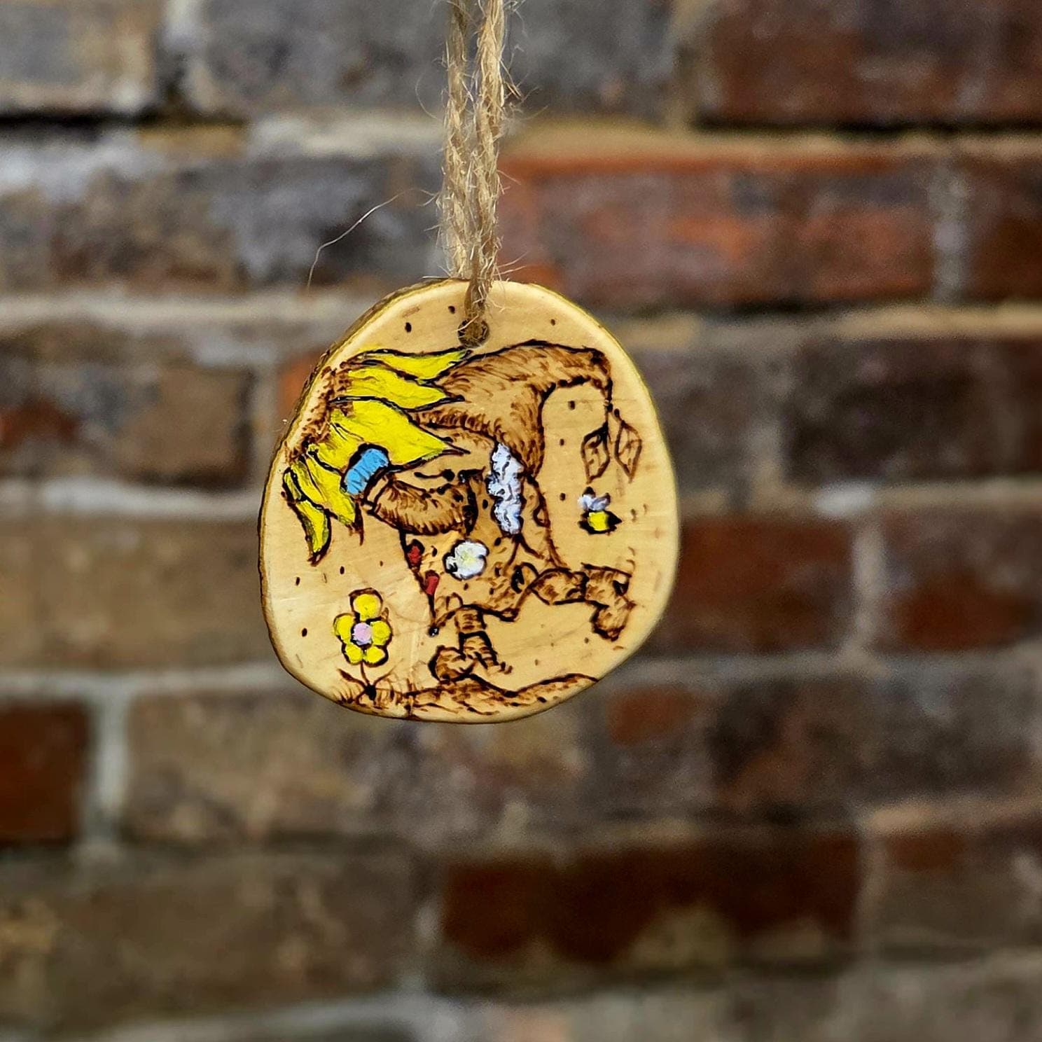 Hazel Wood Keepsake: Gonk Smelling Flowers, Hazel, Hazel, made in Wotton-under-Edge, Gloucestershire, by Bough & Burrow