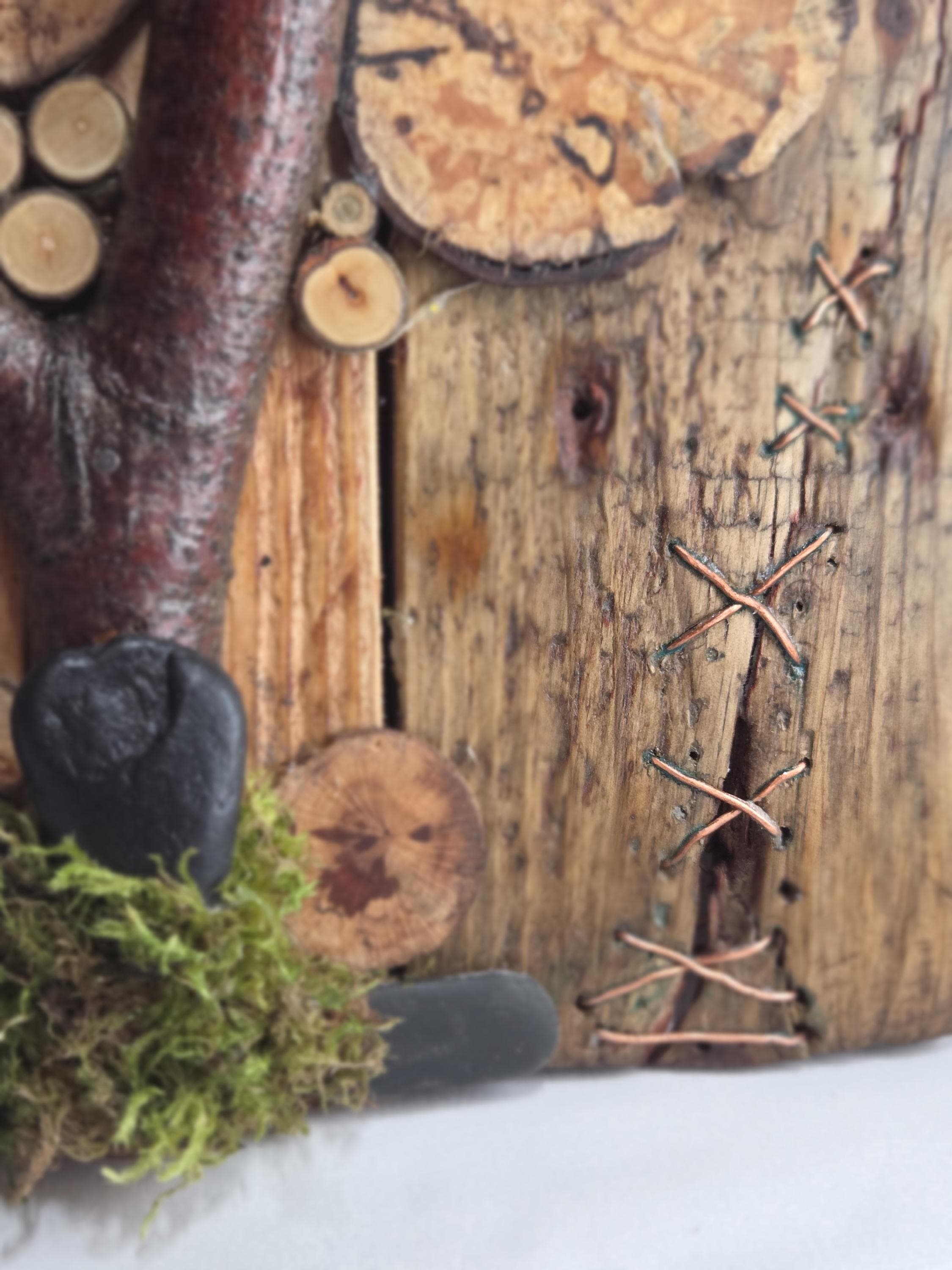 Rustic Wood Slice Wall Art, made in Wotton-under-Edge, Gloucestershire, by Bough & Burrow - View 6