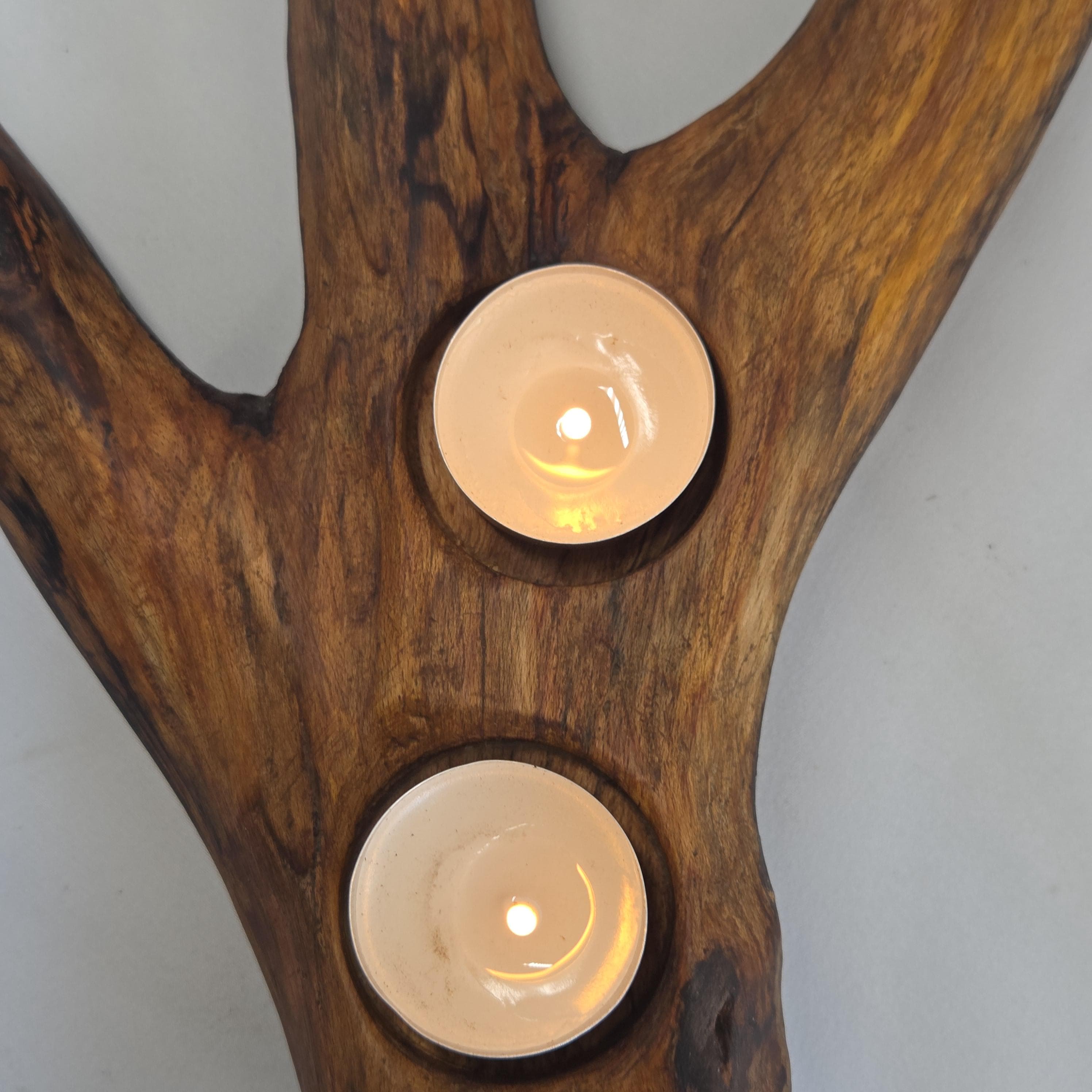 Branch Tealight Holder, made in Wotton-under-Edge, Gloucestershire, by Bough & Burrow - View 4