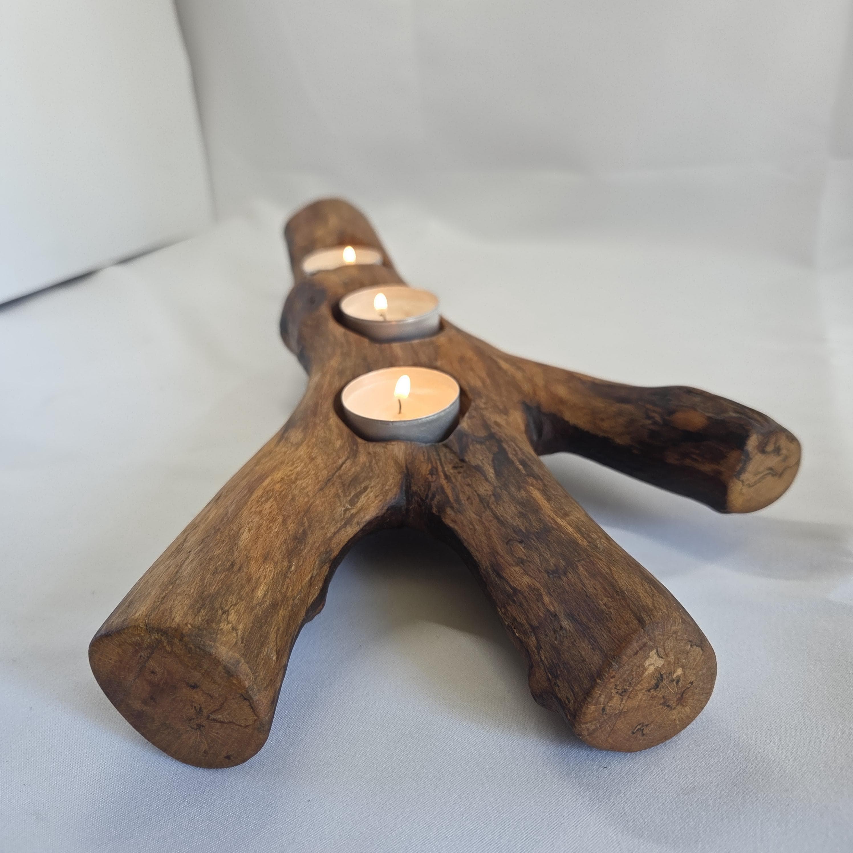 Branch Tealight Holder, made in Wotton-under-Edge, Gloucestershire, by Bough & Burrow - View 2